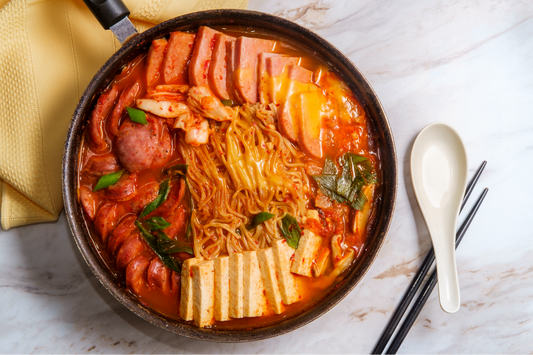 Kimchi Porridge (Kimchi Juk) and Army Stew (Budae Jjigae) Recipes: Harmony of Smooth Porridge(part2)